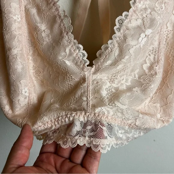 NWOT Savage X Fenty Floral Lace racerback bralette size: 3X (42DD, 44D) - Picture 4 of 11